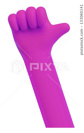 Thumb up hand gesture pink bright color, like sign vector 3D cartoon plastic style, approval emoji and positive feedback Thumb up hand gesture pink bright color, like sign vector 3D cartoon plastic style, approval emoji and positive feedback 133060141