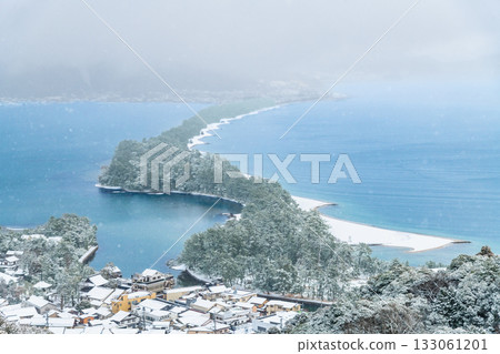 天橋立雪景 天橋立雪景 133061201