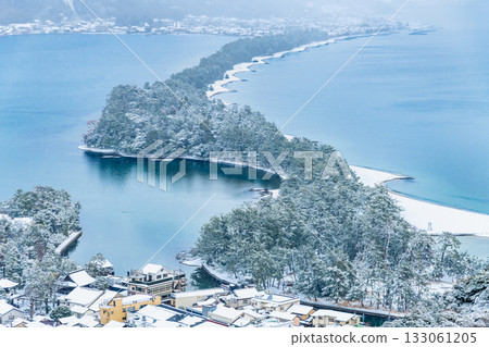天橋立雪景 133061205