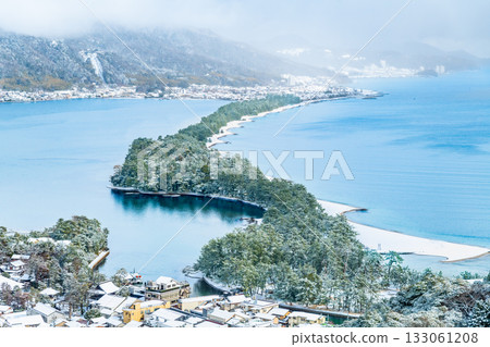 Amanohashidate snow scene 133061208
