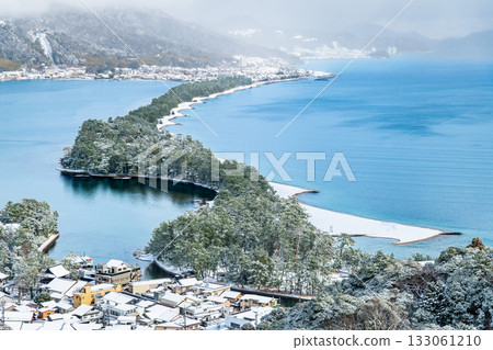 天橋立雪景 133061210