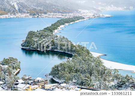 天橋立雪景 133061211