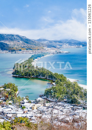 Amanohashidate snow scene Amanohashidate snow scene 133061226