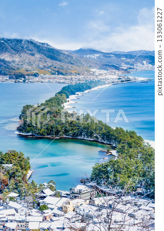 Amanohashidate snow scene Amanohashidate snow scene 133061227