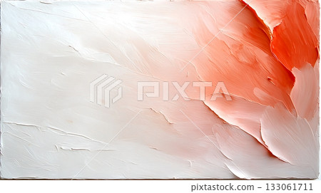 Abstract Art Piece Featuring Soft White and Warm Coral Textures in Modern Design Abstract Art Piece Featuring Soft White and Warm Coral Textures in Modern Design 133061711