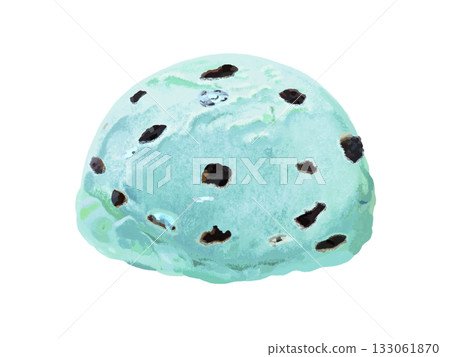 巧克力片段冰淇淋（巧克力薄荷口味） 133061870