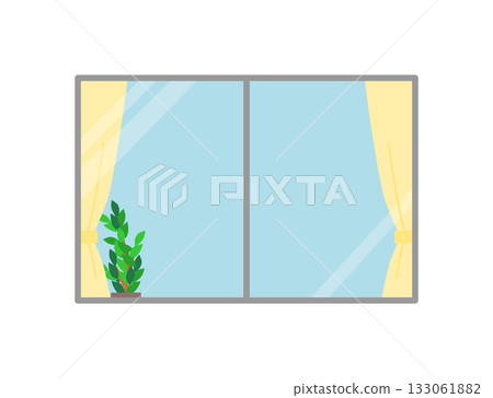 Window with plants Window with plants 133061882