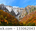 View of Mt. Tanigawa from Ichinokurazawa confluence in autumn 133062043