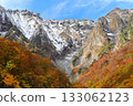 View of Mt. Tanigawa from Ichinokurazawa confluence in autumn 133062123