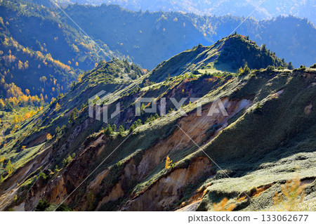 The magnificent autumn foliage of Shiga Kogen 133062677