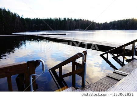 Helsinki, Finland, Winter, Christmas, Cityscape 133062921