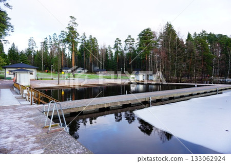 赫爾辛基，芬蘭，冬天，聖誕節，城市景觀 133062924