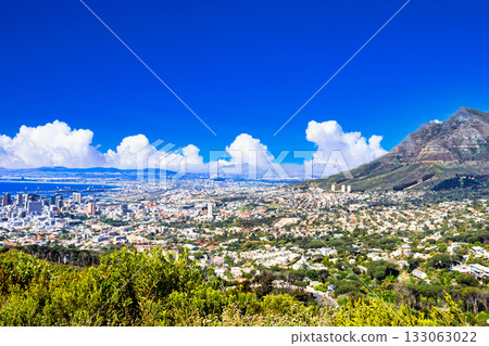 Beautiful Cape Town cityscape and cloud composition Beautiful Cape Town cityscape and cloud composition 133063022