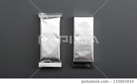 Metallic Bar Wrapper on Dark Background 133063034