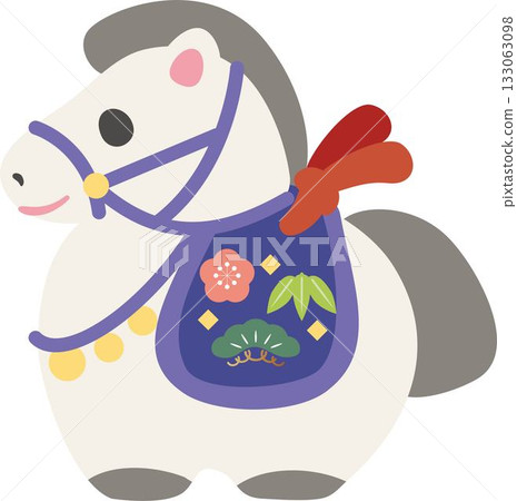 馬年泥鈴插畫 - 新年卡片、新年裝飾、日式風格、現代設計、可愛插畫 馬年泥鈴插畫 - 新年卡片、新年裝飾、日式風格、現代設計、可愛插畫 133063098