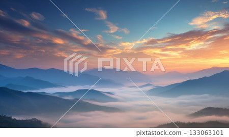 雲海與漸變 雲海與漸變 133063101