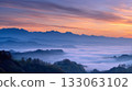 Sea of clouds and gradation 133063102