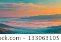 Sea of clouds and gradation 133063105