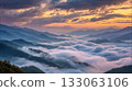 Sea of clouds and gradation 133063106
