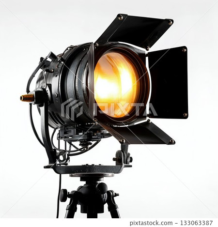 Professional Studio Spotlight Isolated on White Background. Generative ai 133063387