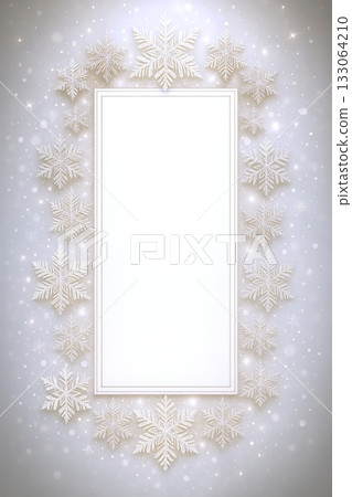 雪花狀的相框籠罩在柔光之中 雪花狀的相框籠罩在柔光之中 133064210