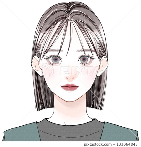 Face type: "Cool casual" - Light bangs 133064845