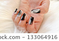 Cool monotone nails 133064916