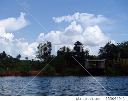 River and hut River and hut 133064941