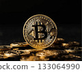 Bitcoin gold coin and cryptocurrency image 133064990