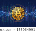 Bitcoin gold coin and cryptocurrency image 133064991