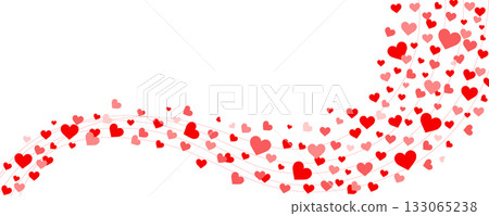 Red hearts scattered randomly, flowing smoothly upward. Romantic banner with a smooth design on a transparent background. Perfect for Valentine's Day designs, wedding invitations, or romantic projects Red hearts scattered randomly, flowing smoothly upward. Romantic banner with a smooth design on a transparent background. Perfect for Valentine's Day designs, wedding invitations, or romantic projects 133065238