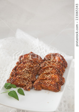 Teriyaki with chicken wings 133065343