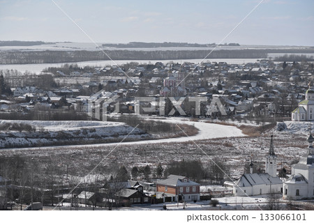 Suzdal, Russia, winter, aerial view Suzdal, Russia, winter, aerial view 133066101