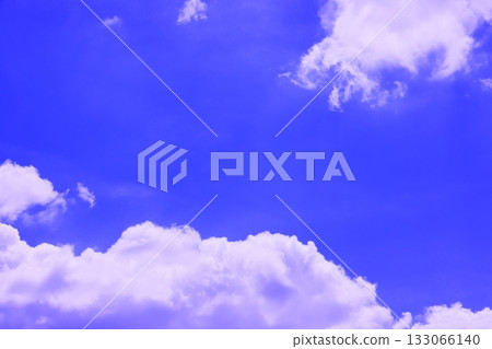 Blue sky with clouds (wallpaper material) Blue sky with clouds (wallpaper material) 133066140