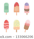 Colorful Popsicle Vector Collection 133066206
