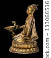 Gilt Bronze Nepalese Lamp Bearer 1698 Nobleman Sculpture Himalayan Buddhist Art 133066516