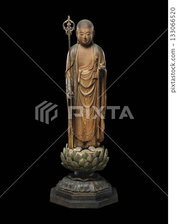 Serene Japanese Jizo Bodhisattva Intan Wood Sculpture 1291 Kamakura Period 133066520