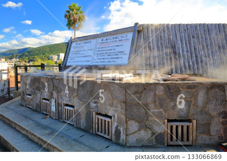 【長崎縣】晴天時，小濱溫泉的熱氣騰騰的鍋 133066869