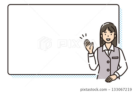 Receptionist concierge introduction female Receptionist concierge introduction female 133067219