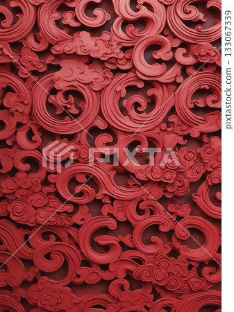 Artistic and elegant red relief Artistic and elegant red relief 133067339