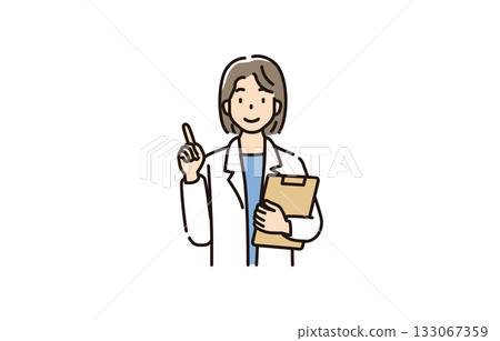 白大褂女保險教師 白大褂女保險教師 133067359