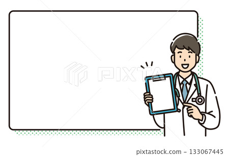 Medical workers and frames 133067445