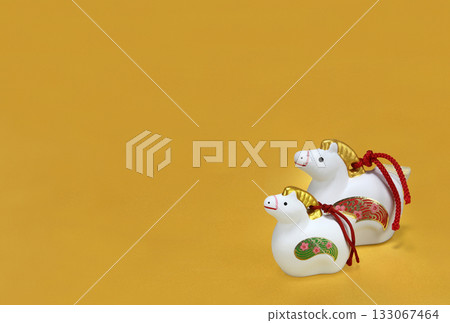 Horse Year of the Horse New Year's material New Year's card Postcard size Horizontal Horse Year of the Horse New Year's material New Year's card Postcard size Horizontal 133067464