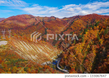 Autumn leaves of Okadaden Lake Autumn leaves of Okadaden Lake 133067647