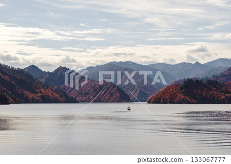Lake Tadami in autumn Lake Tadami in autumn 133067777