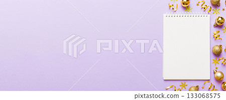 Christmas blank greeting card mock-up scene. Creative layout made of Christmas tree branches and paper card note. Flat lay. Nature New Year concept Christmas blank greeting card mock-up scene. Creative layout made of Christmas tree branches and paper card note. Flat lay. Nature New Year concept 133068575