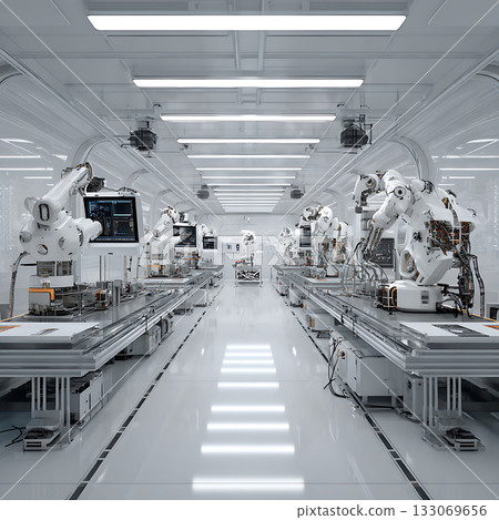 配備最新自動化設備的現代化機器人實驗室 133069656
