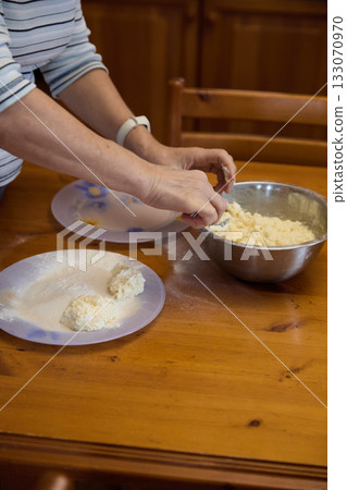 Baking: Cheesecakes in Rustic Kitchen Scene Baking: Cheesecakes in Rustic Kitchen Scene 133070970