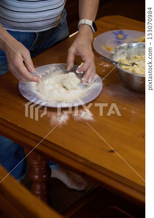 Baking: Cheesecakes in Rustic Kitchen Scene Baking: Cheesecakes in Rustic Kitchen Scene 133070984