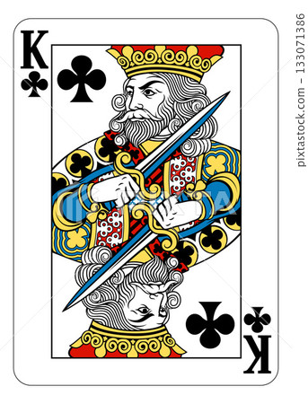 King of Clubs Design from Deck of Playing Cards King of Clubs Design from Deck of Playing Cards 133071386